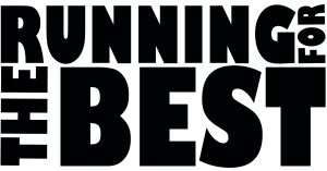 Das Logo des Running for the Best mit schwarzer, dicker Schrift